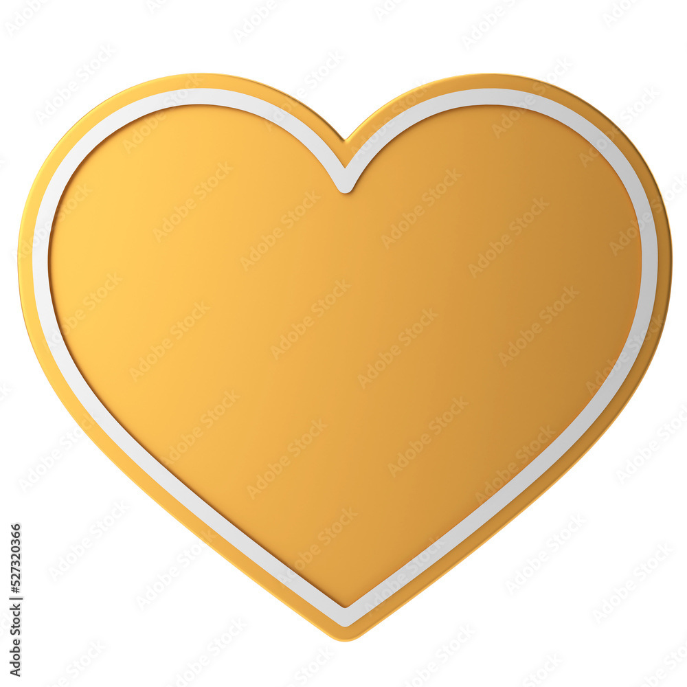 Heart shape. Valentine decoration. 3D illustration. Heart shape. Valentine decoration. 3D illustration.