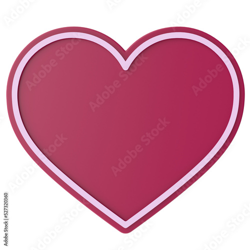 Heart shape. Valentine decoration. 3D illustration. Free Download Heart shape. Valentine decoration. 3D illustration. - GFXLoad