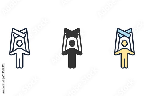 puppet icons  symbol vector elements for infographic web