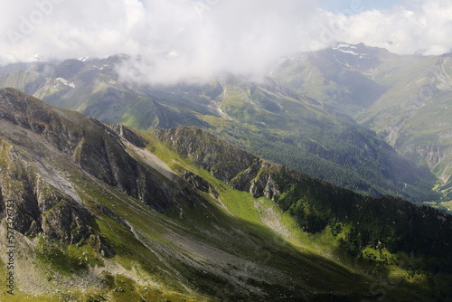 Panorama of Gastein valley from Graukogel mountain, Austria  © nastyakamysheva