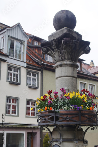 A street in Meersburg, a small town on Bodensee lake, Germany	 photo