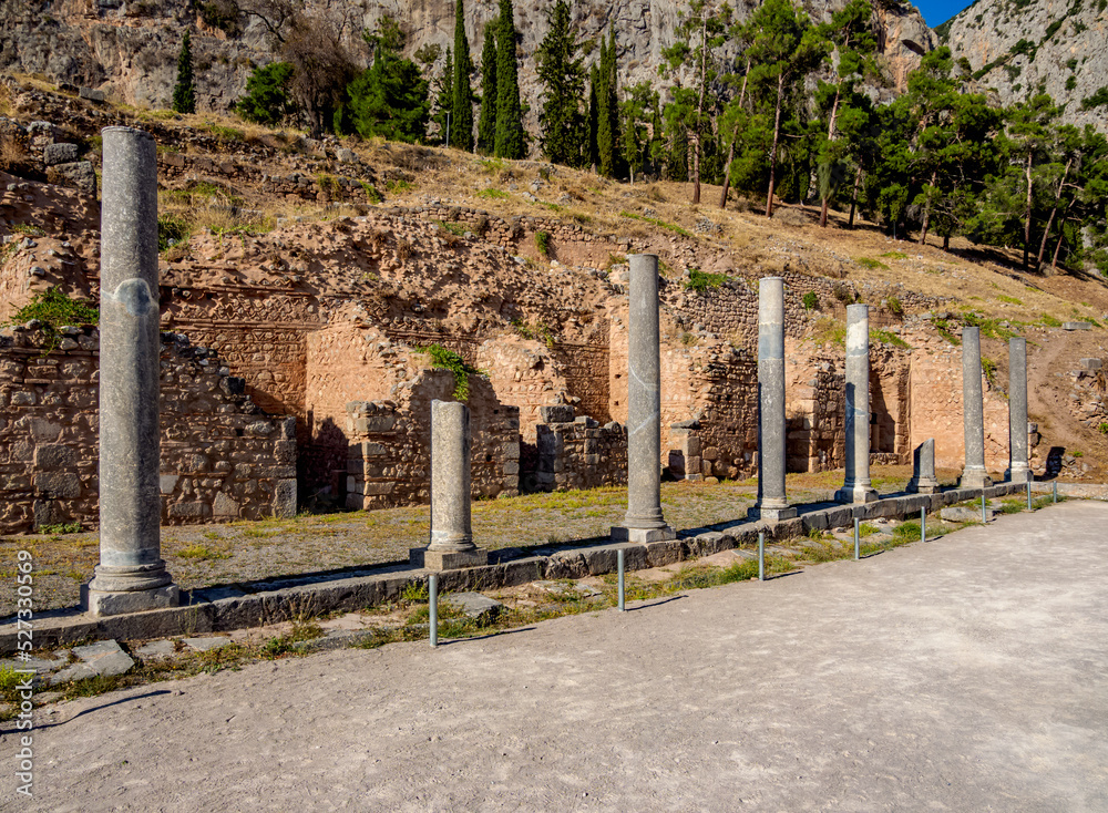 The Roman Agora, Delphi, Phocis, Greece