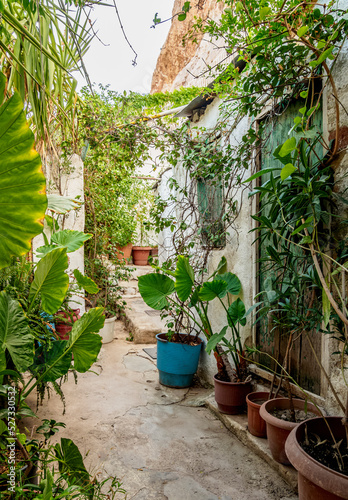 Fotografia Anafiotika Neighborhood, Athens, Attica, Greece