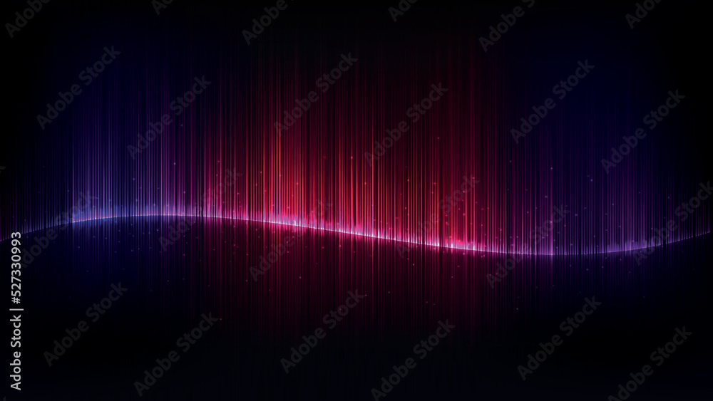 Shining Colorful Neon Lines Vector Illustration