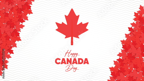 Happy Canada Day Vector Illustration