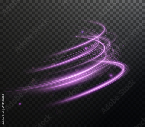 Light pink Twirl. Curve light effect of pink line. Luminous pink circle. Light pink pedistal, podium, platform, table. Vector PNG. Vector illustration	
