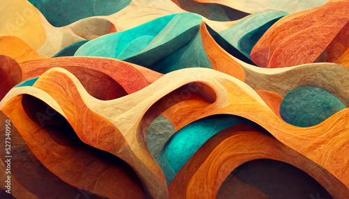 colorful abstract wave background