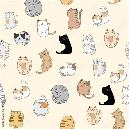 
Pattern cat. Suitable for children's clothing and children's accessories