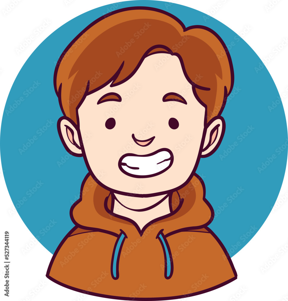 male and female profile avatars with flat design cartoon concept male and female profile avatars with flat design cartoon concept