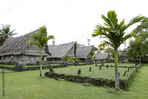 Colonia city in Yap state, Micronesia. photo