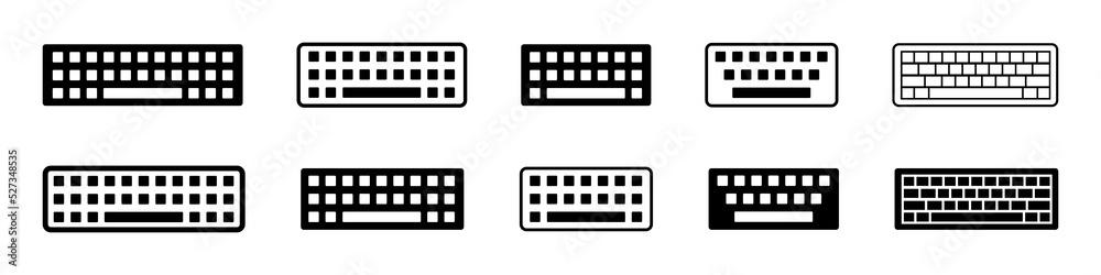 Keyboard icon set. keyboard vector symbol Keyboard icon set. keyboard vector symbol