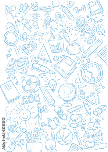 Verschiedene dekorative Doodle Kritzeleien - Vektor Illustration