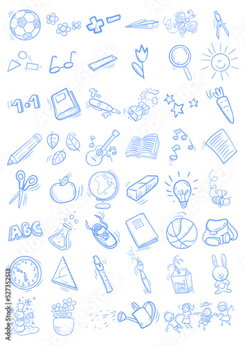 Verschiedene dekorative Doodle Kritzeleien - Vektor Illustration