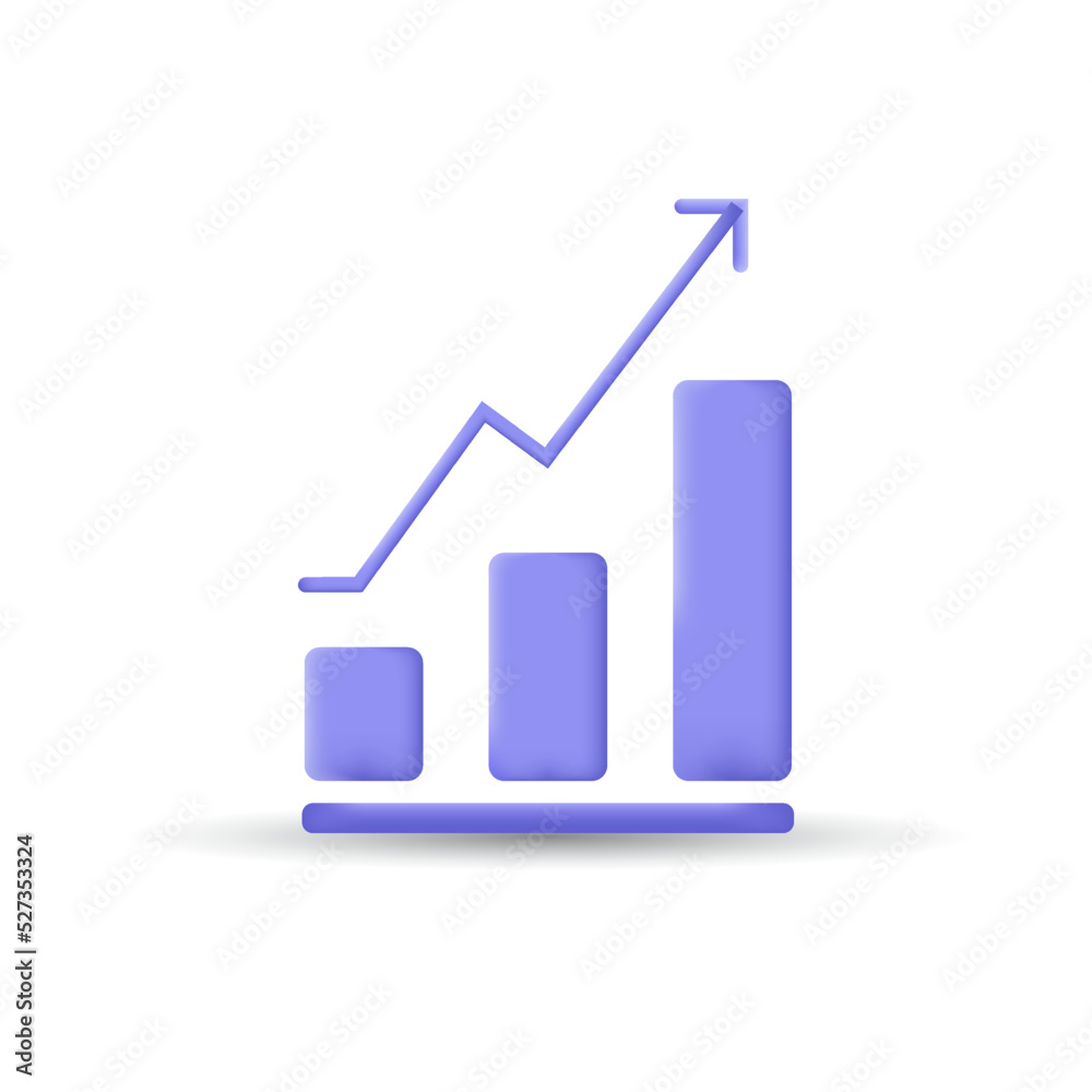 icon marketing graph analyze 3d model blue theme and minimal concept 3d rendering icon marketing graph analyze 3d model blue theme and minimal concept 3d rendering