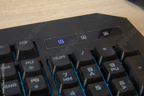 Workaholic Keyboard. The right side of the keyboard