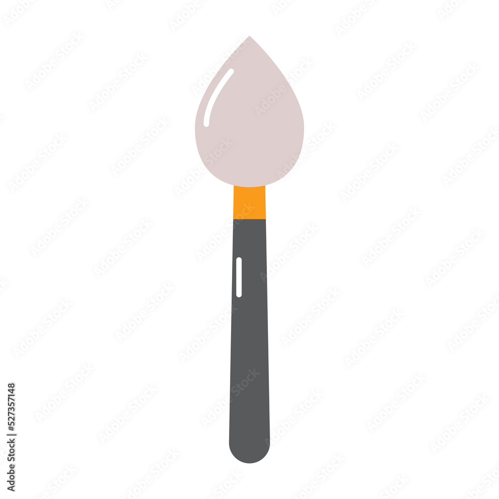 Paintbrush or painting tool school stationery icon. Paintbrush or painting tool school stationery icon.