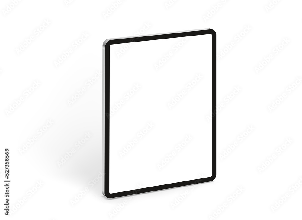 Modern tablet computer in perspective with blank screen. Modern tablet computer in perspective with blank screen.