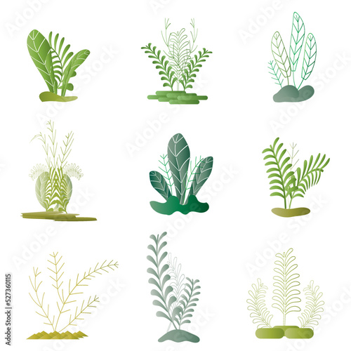 sprinttime natural leave green tree docorative background wallpaper backdrop vector illustration