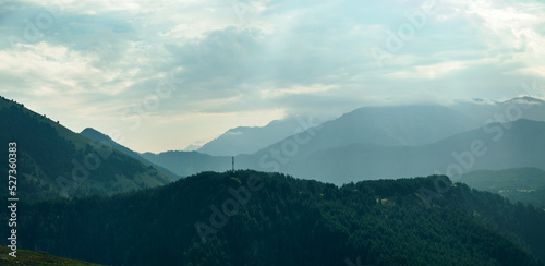 Beautiful view of the Caucasus mountains