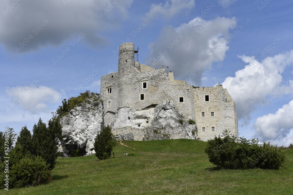 The ruins of Mirow Castle in Poland