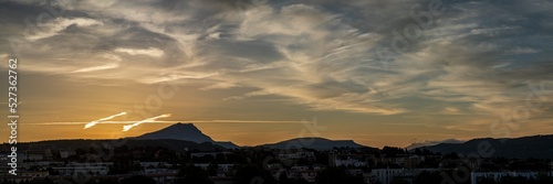 the Sainte Victoire mountain in the light of a summer morning © philippe paternolli