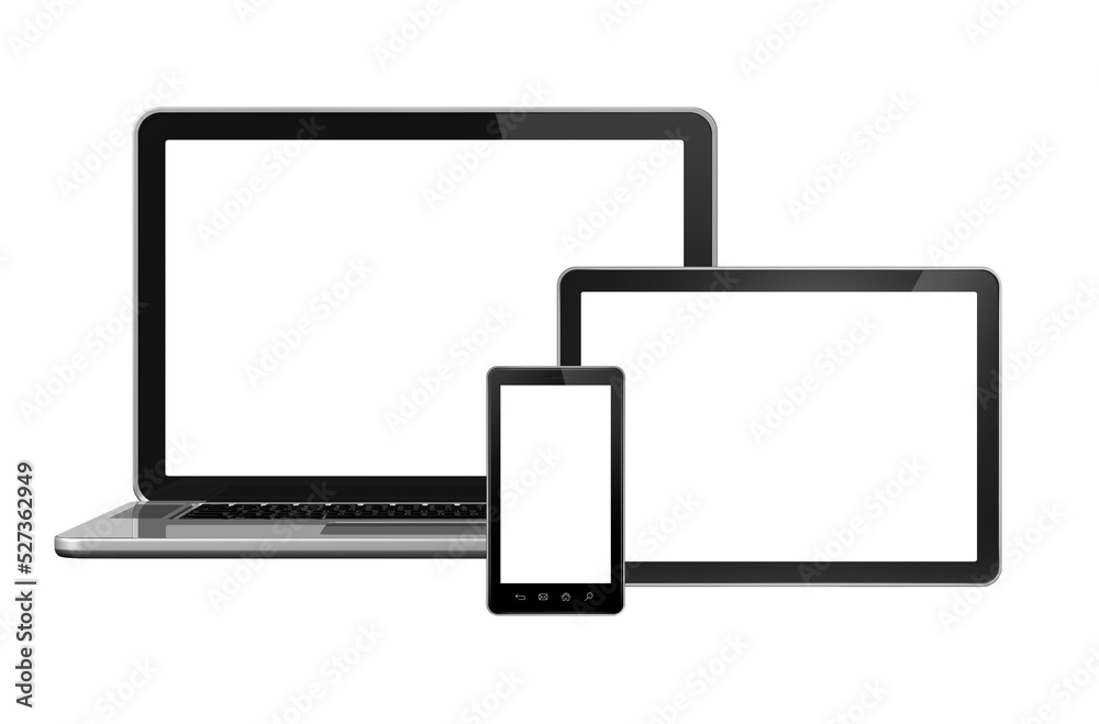 Laptop, mobile phone and digital tablet pc Laptop, mobile phone and digital tablet pc