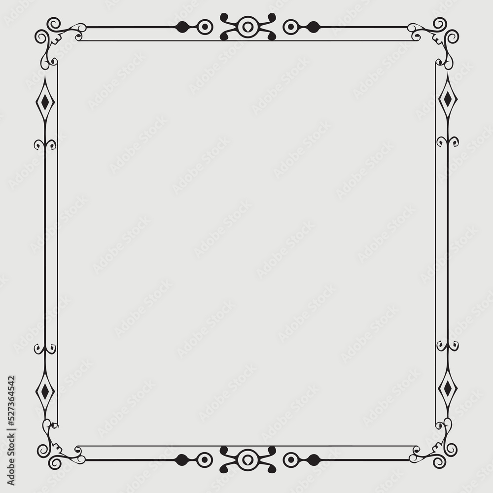 Frame, in the style of an ornament, Vector illustration eps 10, Art. Frame, in the style of an ornament, Vector illustration eps 10, Art.