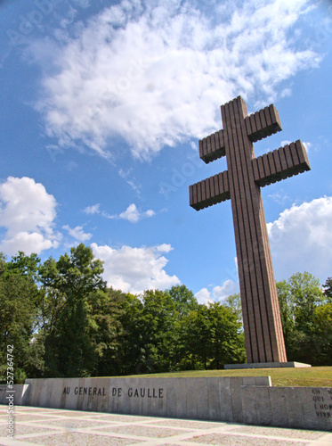 Colombey-les-deux-églises, August 2022 - Visit of the General De Gaulle Memorial - View on giant lorraine cross photo