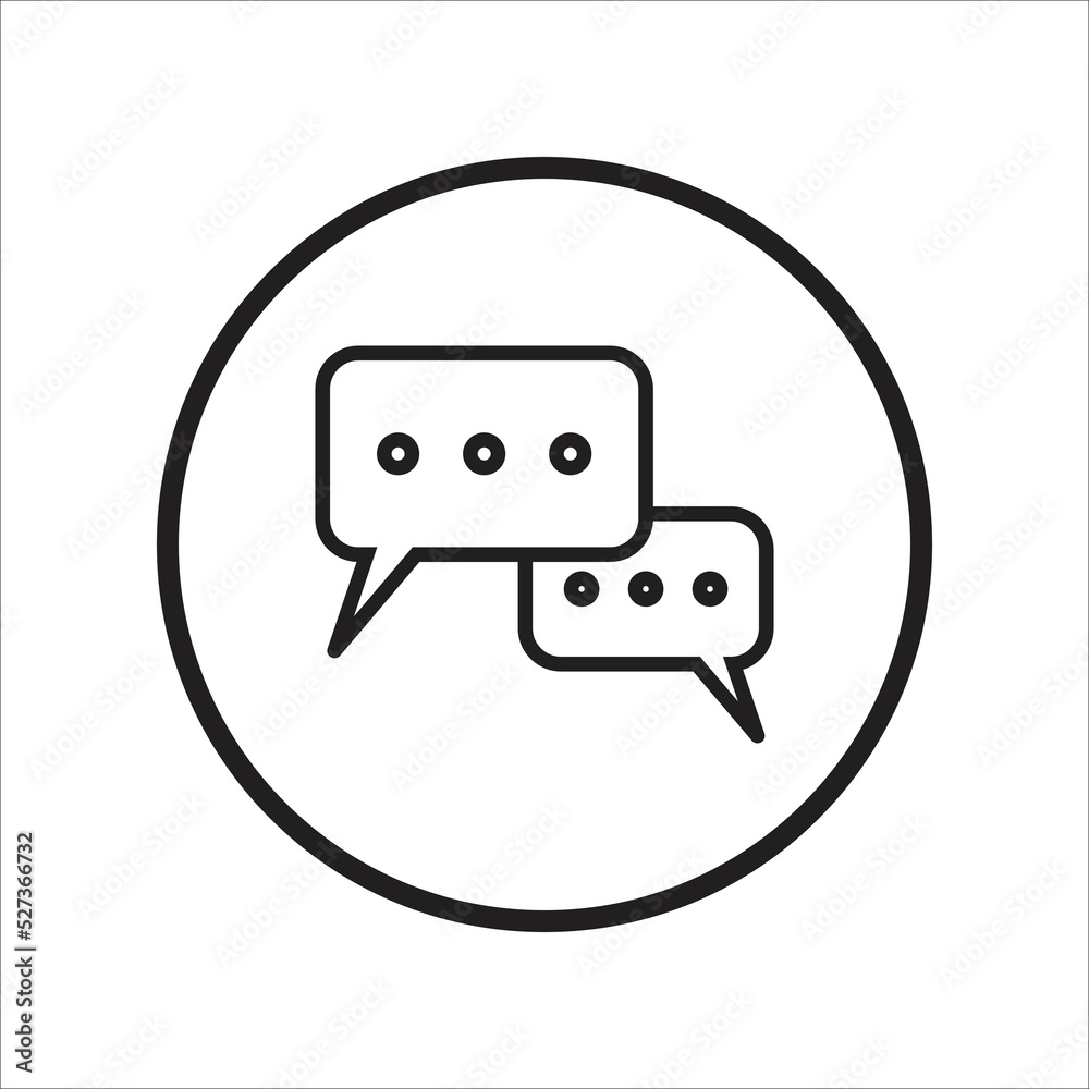chat icon vector design template chat icon vector design template