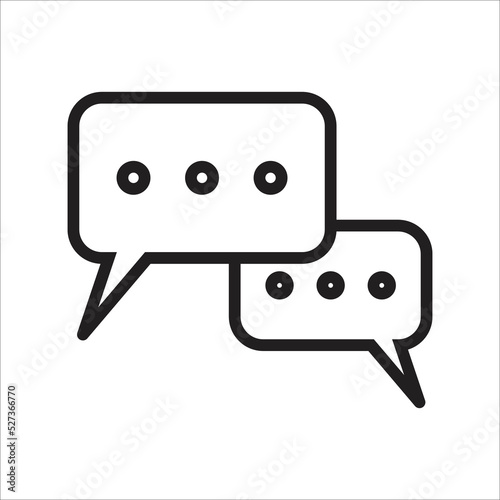chat icon vector design template