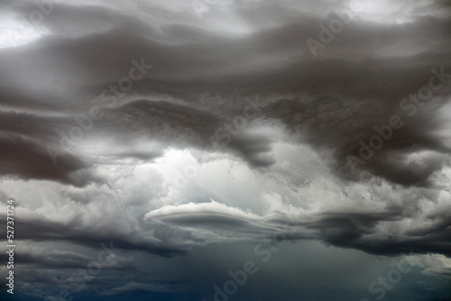 Dramatic storm clouds