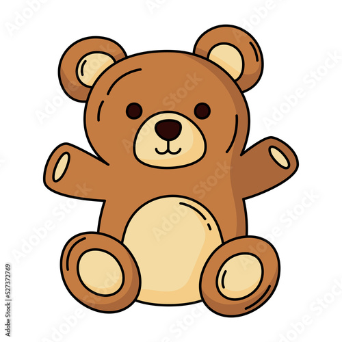 Valentines teddy bear icon.