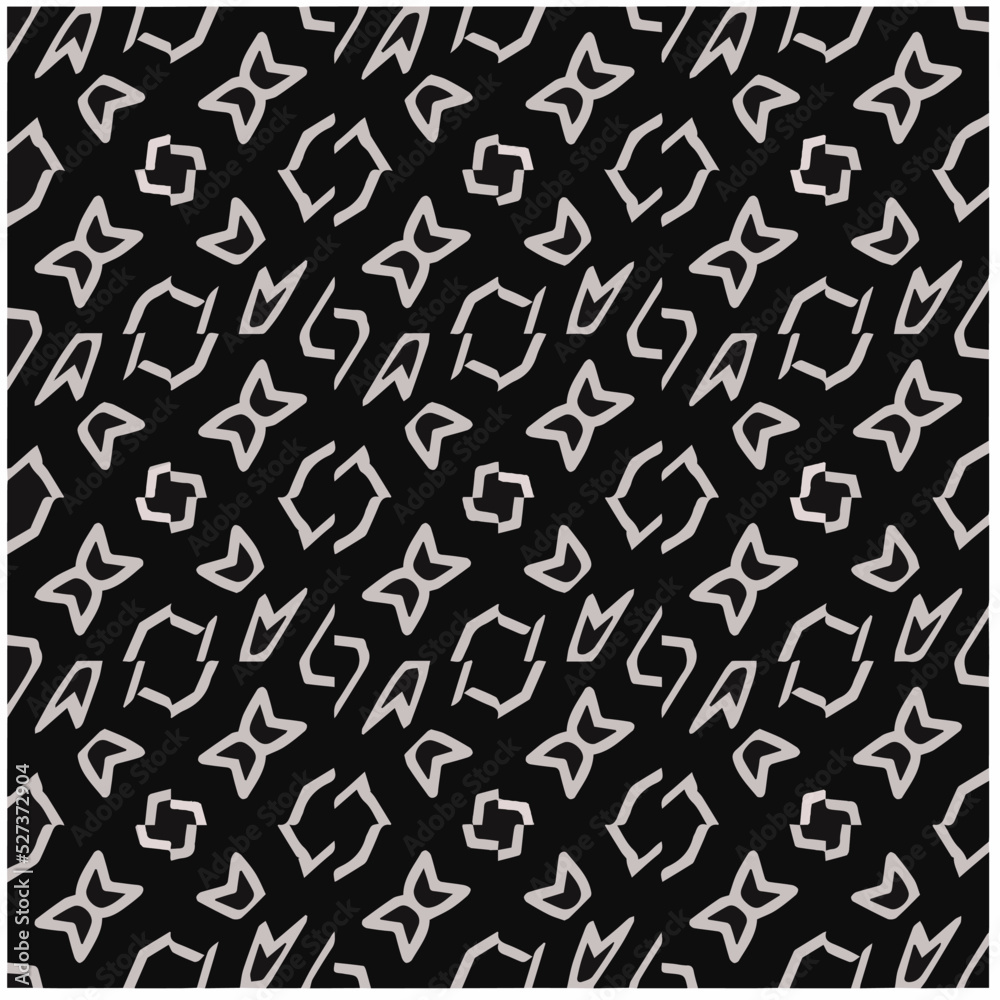 Design seamless monochrome geometric pattern. Abstract background. Vector art.Perfect for site backdrop, wrapping paper, wallpaper, textile and surface design. 