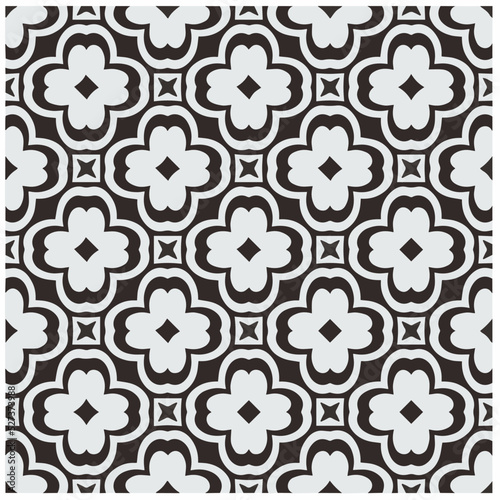 Design seamless monochrome geometric pattern. Abstract background. Vector art.Perfect for site backdrop, wrapping paper, wallpaper, textile and surface design. 