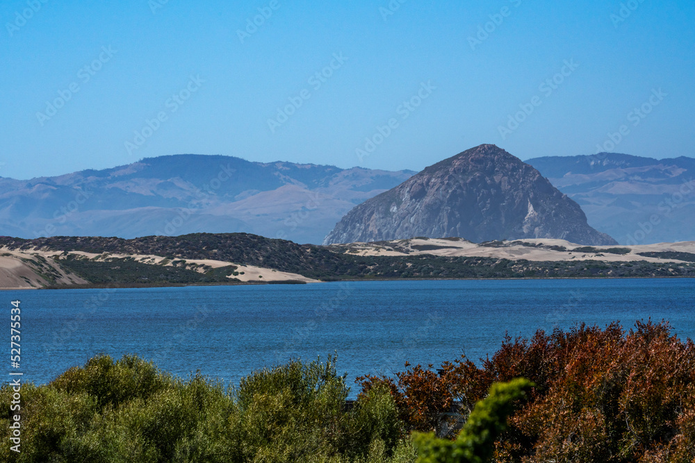 United States, California, Morro Bay, Dormant volcano Morro Rock at entrance to bay United States, California, Morro Bay, Dormant volcano Morro Rock at entrance to bay
