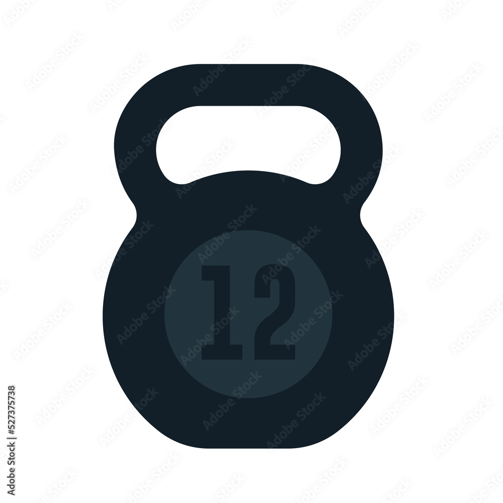 kettle bell icon flat style vector illustration kettle bell icon flat style vector illustration