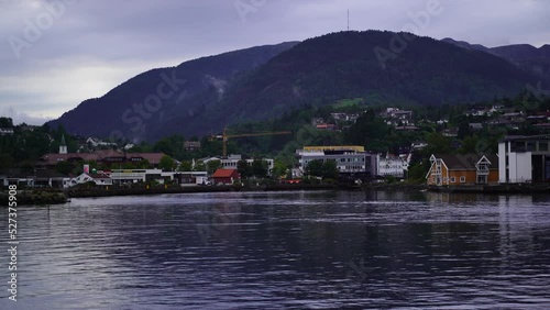 Wallpaper Mural Os town center, Bjørnafjorden, Norway Torontodigital.ca