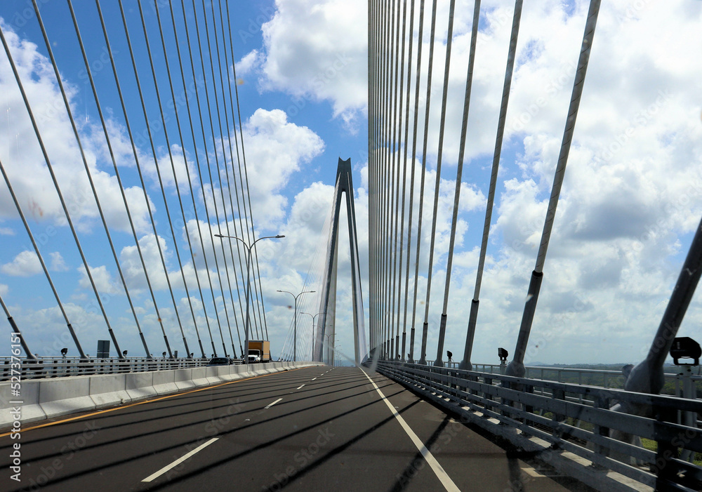 Obraz premium Panama Canal, 100th Anniversary Bridge