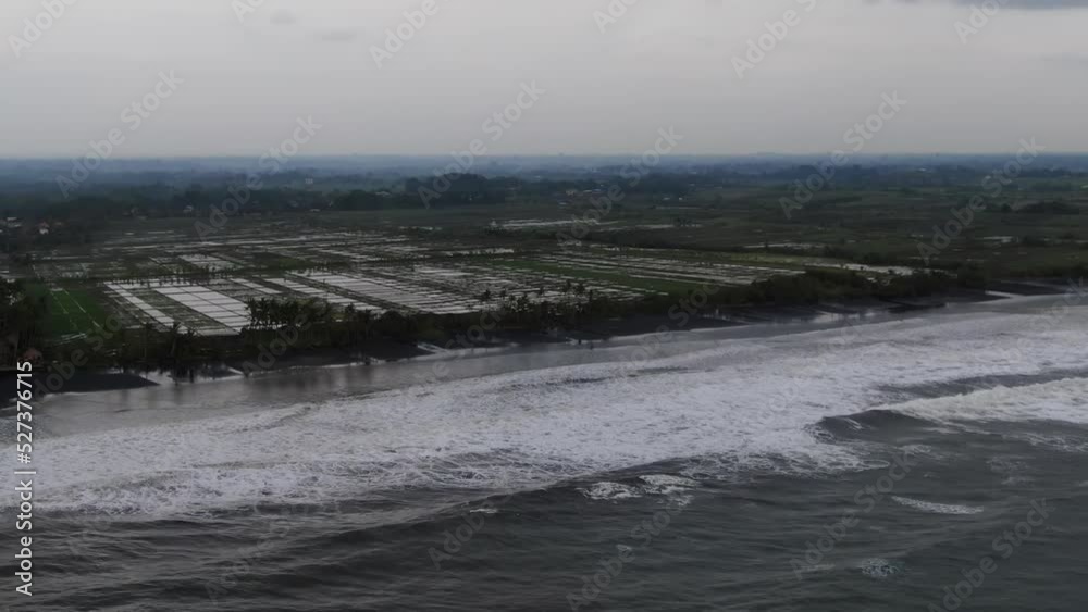 Rice plantation by the ocean in Bali Rice plantation by the ocean in Bali
