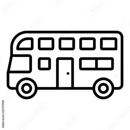 Double Decker Icon Style