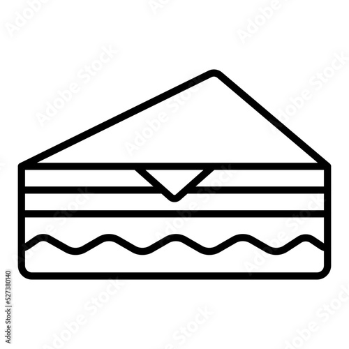 Deli Style Sandwich Icon Style