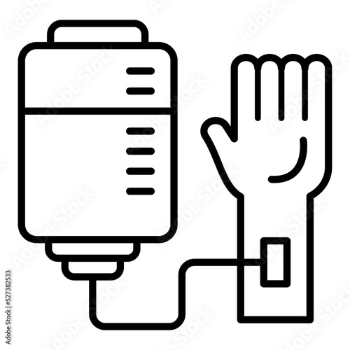Blood Donation Icon Style