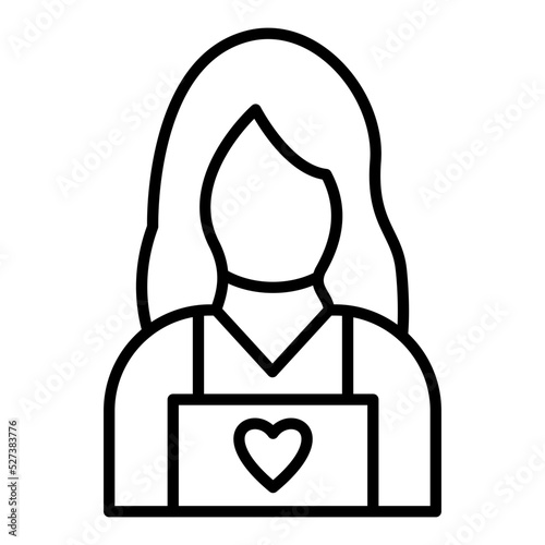 Child Caretaker Icon Style