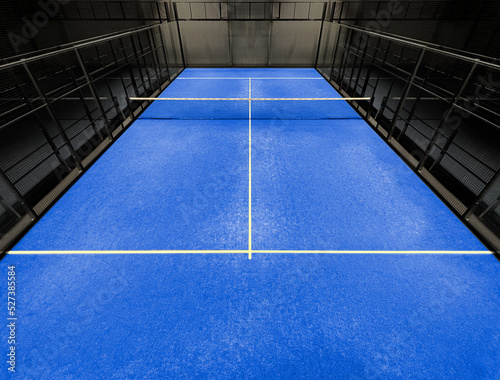 Obraz na plátně Blue padel court indoor