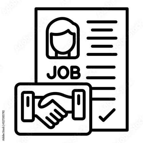 Employment Contract Icon Style