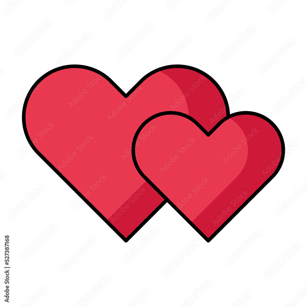 Hearts icon. Hearts icon.