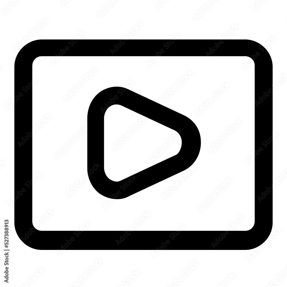 youtube line icon youtube line icon