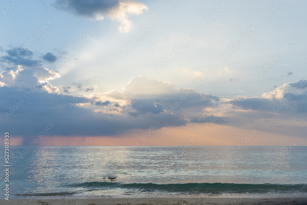Blue sky with cloud  sunset at Phuket Thailand