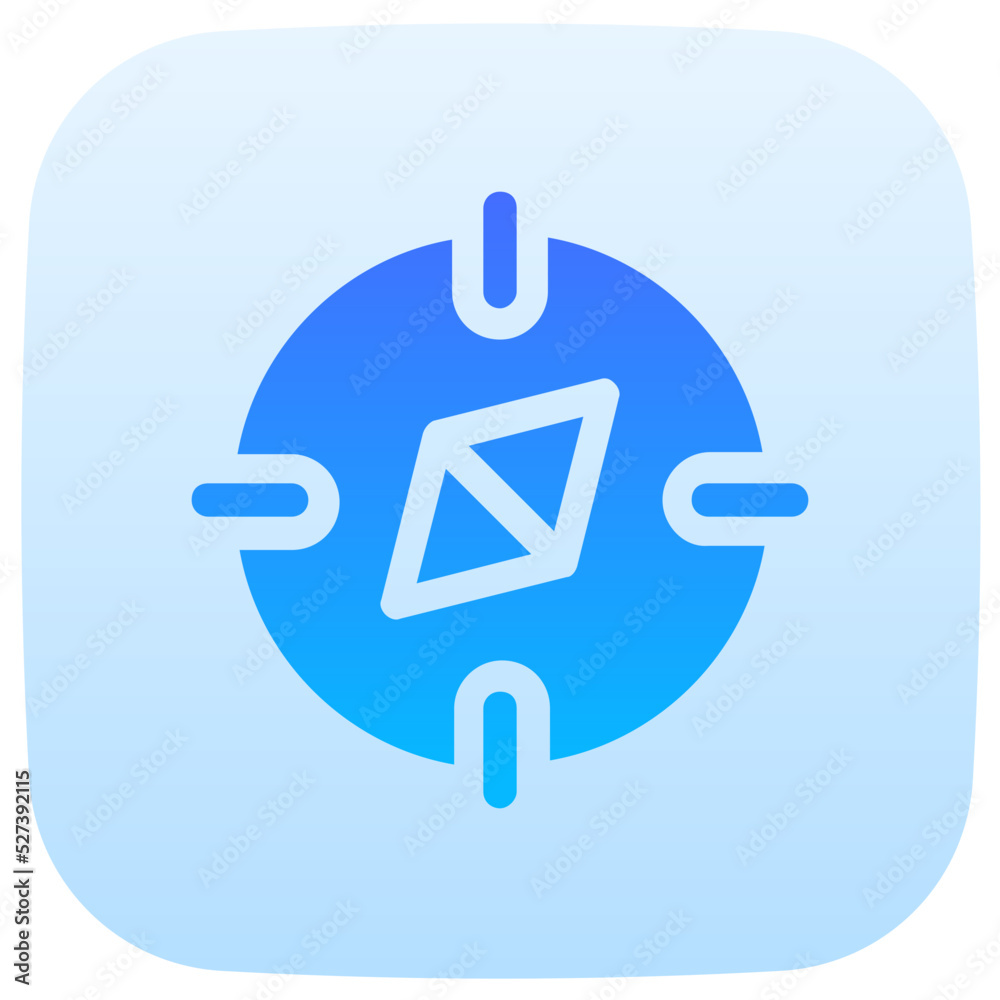 compass flat gradient icon compass flat gradient icon
