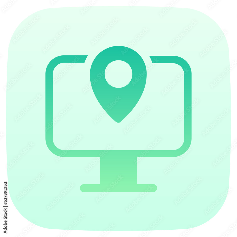 gps flat gradient icon gps flat gradient icon